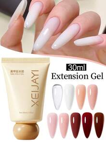 XEIJAYI 15ML Crystal Extension Nail Gel, UV Fast Extension, No Paper Holder, Can Attach Rhinestones - Multicolor - View 4