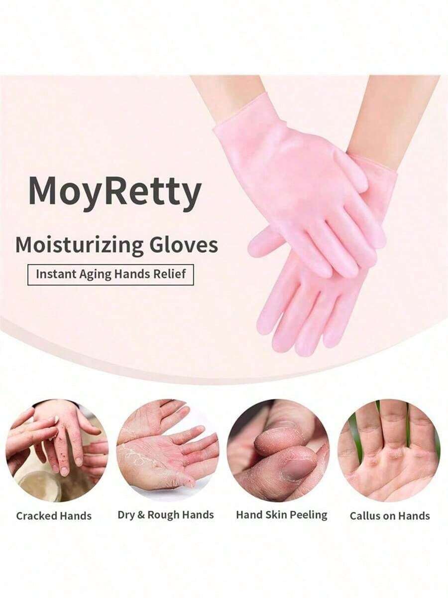 Silicone Moisturizing Care Hand And Foot Gel Masks, Essential Oil Nourishing Gloves And Socks, Exfoliating Agent, Hydrating - Multicolor - View 1
