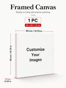 Customizable Wooden Frame Canvas Wall Art - Personalized Family Portraits And Action Photos, Printing, Suitable For Living Room, Bedroom Or Home Office Decor, Cozy Room Accent, Quality Reproduction Framed Canvas Painting - Multicolor - View 21