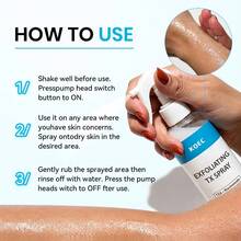 KOEC Exfoliating TX Spray, Brightening Body Exfoliator Spray For Uneven Skin Tone | Daily Skin Texture Care, Moisturizing Hydrating Glow For All Skin Types - Exfoliating - View 5
