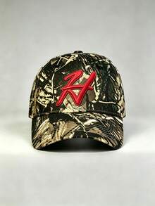 1 Pc Camouflage H Embroidery Hats For Men - Adjustable Hats, UV Protection Sun Hat, Ideal For Hiking, Mountaineering, Travel, And Outdoor Activities - Camouflage - View 13