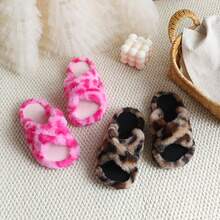 Autumn/Winter Girls' Fashion Leopard Print Slippers, Lightweight And Comfortable Home Slippers - Pink - View 5