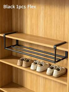 Expandable Shoe Rack Space-Saving Metal Storage Organizer With Adjustable Shelves, No Assembly Required, Suitable For Home And Office, Can Be Placed In Room, Entryway, Under Bed, Bathroom, Closet, Home Essential Decor - Multicolor - View 7