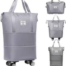 Rolling Travel Bags - Grey - View 9