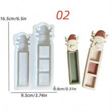 1pc/2pcs Large & Small Christmas Santa & Reindeer Silicone Molds, Gift Decoration Plaster Resin Molds, Perfect For Handmade Crafts, Gift Making, Easy Release & Reusable - Silicone Mold - View 10