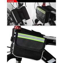 Front Bike Rack Bag, Mountain Bike Handlebar Bag, Waterproof Phone Bag, Bicycle Accessories - Multicolor - View 4