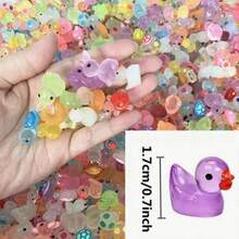 30/50/100pcs Resin Glow-In-The-Dark Small Animals, Random Colors, No Electricity Required, Suitable For Garden, Party, Mini Landscape, Pond, Dollhouse Decoration And Other Holiday Occasions, Random Styles - Multicolor - View 8
