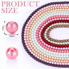 QIAO 6mm Pearls For Jewelry Making, Suitable For Bracelet-Making Kits; Small, Pre-Drilled Pearls For Filling, Suitable For DIY Necklaces And Earrings - 6mm Glass Pearl - View 10