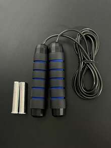 Fast Jump Rope With Non-Slip Foam Handle Adjustable Length Smooth Bearings Weighted Steel Speed Skipping Rope For Adults Men Women Jump Ropes For Aerobic Exercise Fitness Home Workouts Weight Loss Fat Training Gym Equipment Accessories - Multicolor - View 12
