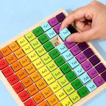 1 Conjunto de Brinquedos Educativos de Matemática Montessori para Crianças, Tabela de Multiplicação de Madeira, Aprendizado de Aritmética, Adição e Subtração, Brinquedos Educativos de Números Divertidos para Crianças, Brinquedos Educativos de Aprendizado Inicial para Crianças, Presentes para Meninos e Meninas, Presentes de Feriados, Presentes de Aniversário, Volta às Aulas, Brinquedos para Meninos, Jogos em Grupo, Brinquedos > Presentes - Multicolorido - Visão 5