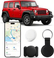Vehicle Tracking Device,2PCS GPS Tracker For Vehicles,With Magnetic Case,Real-Time Mini Magnetic Car Tracker Device Works With Apple Find My (IOS Only),No Monthly Fee - Black,1 Pack - View 9