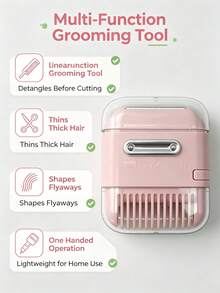 3-In-1 Home Hair Clipper, Combines Trimming, Curling, Thinning, Cutting And Styling In One - One Size - View 4