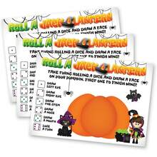 15 Halloween Party Games, Painting Faces On Pumpkins To Make Jack-O'-Lanterns, Dice Throwing (Not Included) In Turns - A - View 1