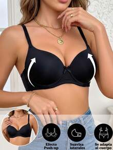 Women Bras & Bralettes - Black+Mauve+Pink+Blue-grey - View 5