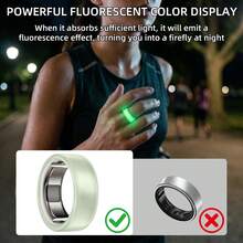 7入組智慧戒指矽膠保護套，相容 Oura Ring Gen 3 / Gen 4 與 Galaxy Ring，柔軟防刮戒指套，螢光配件 - 查看 3
