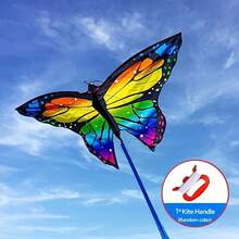 Colorful Butterfly Kite, Light Wind Easy Fly, Romantic Outdoor Gift For Her & Couples - Multicolor - View 9