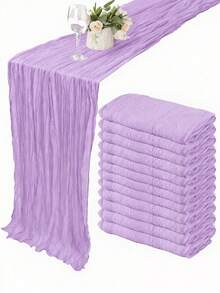 1/3/6/12Pack Cheese Cloth Table Runner, Boho Rustic Sheer Cheesecloth Table Cloth, Suitable For Wedding Party, Baby Shower, Birthday, Home Decor, Housewarming Gift - Burgundy - View 14