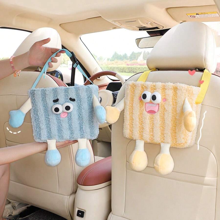 Monster Storage Box For Car Seat Backs, Car Trash Can, Multi-Functional Car Organization And Storage Bag, Built-In Waterproof Bucket. Automotive Interior Accessories, Home And Room Decorations, Must-Have For Road Trips, Vacations And Festivals.