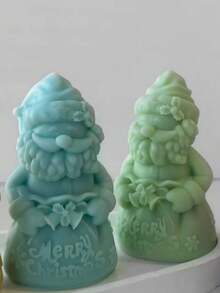 Bell Lucky Bag Santa Claus Silicone Mold DIY Handmade Candle Aromatherapy Plaster Soap Silicone Mold - White - View 3