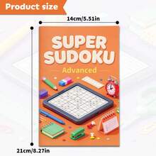 Super Sudoku Logic Puzzle Notebooks, Brain Training Number Game Activity For Focus And Concentration, Desk Supplies Theme, Beginner Intermediate Advanced Challenge Levels - Difficulty Level - View 8