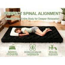 3.9 Thick Full Japanese Futon Floor Mattress Tatami Folding Pad - Multicolor - View 5