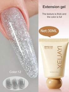 XEIJAYI 15ML Crystal Extension Nail Gel, UV Fast Extension, No Paper Holder, Can Attach Rhinestones - Multicolor - View 17