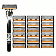 Stainless Steel Razor For Men - Ultra-Sharp Blades, Smooth Shaving, Manual Trimming Of Beard And Mustache, Easy To Clean, Metal Handle, Includes Replacement Blades - An All-In-One Tool For Close Shaves - Multicolor - View 14
