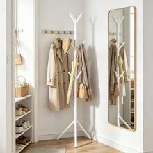 Coat Rack. A Modern, Minimalist Coat Rack Featuring A Tree-Branch Design. This Freestanding Unit Is Suitable For The Bedroom; It Is A Space-Saving, Floor-Standing Solution Ideal For Organizing Items Such As Hats, Scarves, And Handbags. - Multicolor - View 2