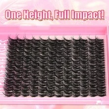 ARISON 120PCS DIY False Eyelashes Makeup Tools Natural Look Cat Eye Look Matte Black False Lashes Extension Supplies - View 4