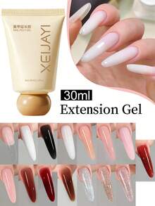 XEIJAYI 15ML Crystal Extension Nail Gel, UV Fast Extension, No Paper Holder, Can Attach Rhinestones - Multicolor - View 5