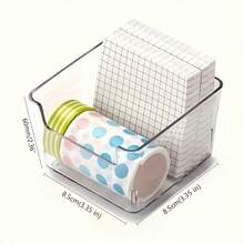 2pcs/4pcs Transparent Acrylic Storage Boxes, Desktop Organizer, Open Small Storage Bins, Makeup Stationery Miscellaneous Items Organizer, Vanity Drawer Divider Storage Baskets - Square - View 5