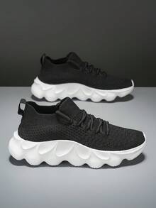 LT4511 Men's Casual Slip-On Fashion Sock Sneakers Sports Shoes - 4507 Black - View 5