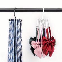 1/2/4/5pcs Random Color 360 Rotating Closet Organizer, Multi Functional Tie Scarf Belt Hanger With Claws For Wardrobe Storage, Bedroom Organization, Home Storage, Tie Rack, Scarf Holder, Belt Organizer,Clothes Accessories Storage Bathroom Organizers - Multicolor - View 8