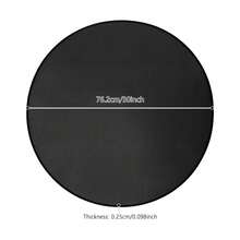 SanBouSi Round Under Grill Mat Round Firpit Mat Black Fire Pit Mat - 1PCS - View 5