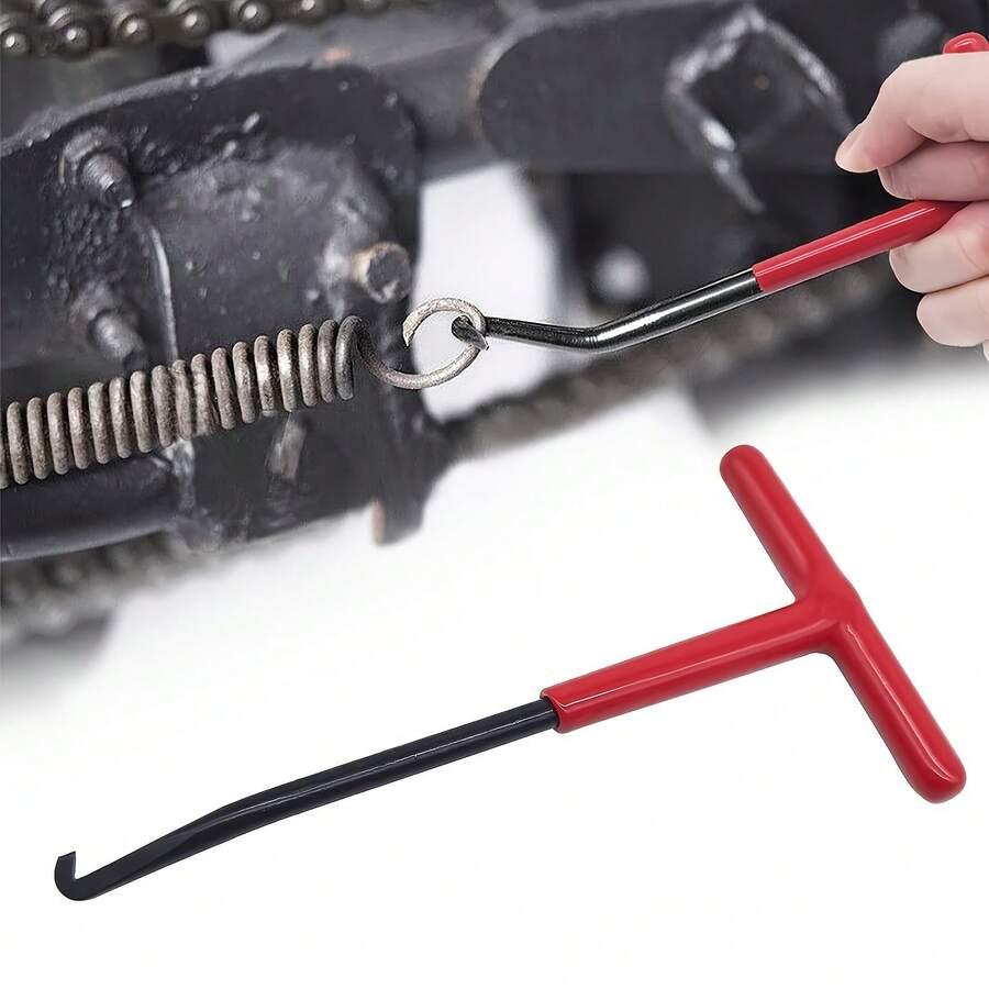 1pc T-Shaped Spring Hook Brake Wrench Motorcycle Electric Vehicle Spring Hook Wrench Spring Removal And Installation Pull Hook Tool - A - View 1