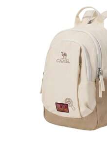 CAMEL CROWN Leisure Sports Commuting Backpack Lightweight Travel Outdoor Hiking Mountaineering Bag - Grit Apricot - View 3