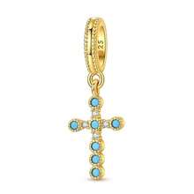 Vectoflux 1pc S925 Sterling Silver Cross Series Pendant Suitable For Original Bracelet Necklace Keychain DIY Pendant Making Women's Gift, Suitable For Birthday Party Holiday Gift - Multicolor - View 15
