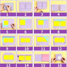 8pcs Set Of Tool And Supply Templates, Scrapbook Templates And Cutting Guide Set, Suitable For Beginners To Make Notebooks, Calendars, Junk Journals, Student Supplies And Bibles - 8pcs Bookbinding Tool Kit - View 6