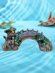 1pc Aquarium Decoration Bridge, Fish Tank Accessories, Resin Bridge, Turtle Climbing Structure, Landscape Arch, Gardening Water Scenery Decor, Ideal Gift For Aquarium Hobbyists - Multicolor - View 10