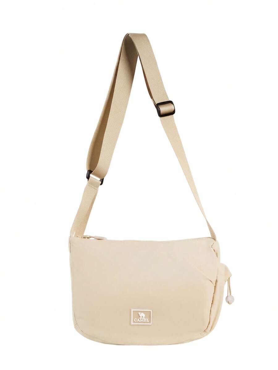 CAMEL CROWN Neutral Outdoor Sports Small Capacity Lightweight Shoulder Bag Messenger Fitness Cycling Bag - Apricot - View 1