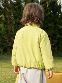 Balabala Reversible Kids Coat Versatile Double‑Sided Autumn Outer Top For Baby Boys & Girls - Yellow Green - View 5