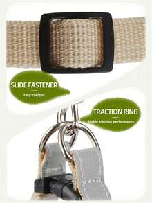 Pet Harness And Leash Set, Breathable Mesh, Reflective Adjustable Structure, For Small Dogs Outdoor Walking, For All‑Season Use - Beige - View 10