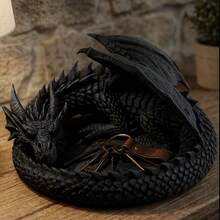 3D Printed Dragon Jewelry Tray 1pc, Gothic Style Decorative Tray, Multi-Functional Storage Box, Men's Study Desk Decor Jewelry Box, Perfect Gift For Halloween, Christmas, Thanksgiving And Other Major Holidays - Multicolor - View 4