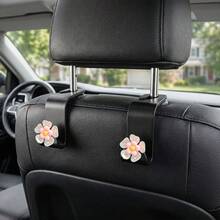 2pcs Double Layer Petal Small Hooks Car Seat Hidden Backrest Hooks Multi-Functional Creative Car Hooks - A - View 4