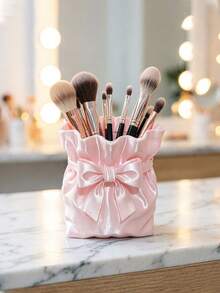 1PC Bow-Shaped Storage Box, Suitable For Use As A Decorative Vase On A Home Desk, A Pen Holder On An Office Desk, A Make-Up Box In The Bedroom, A Storage Box For Hair Bands And Hair Clips In The Bathroom, A Decorative Vase, Or A Make-Up Storage Box - Multicolor - View 6