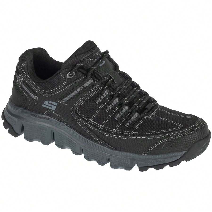 Skechers Summits AT- Upper Draft - Black Men Sports Shoes - Black - View 1