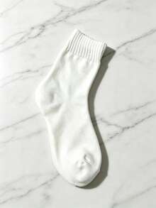 1/3/7 Pairs Men's Black Winter Thermal Lined Warm Socks, Thickened Brushed Socks, Cold-Proof Warm Hiking Socks, Winter Thick Fuzzy Socks, Easter Suitable For Outdoor Activities, Cycling Socks, Couple Socks, Women's And Men's Warm Boot Socks, Thickened Ski Socks - Black 2 Pairs - View 6