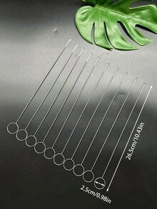 Long Metal Rod Flip Hook, Tongue-Style Design For Easy Folding Of Various Tubular Fabric Strips, Ribbons And Elastic Cords, Available In 17.5cm And 26.5cm Lengths, Suitable For Clothing Repair, Hand Knitting, Fabric DIY And Other Creative Projects - Belt Flip Tool - View 14