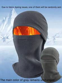 2pcs Winter Ski Face Mask, Warm Fleece Neck Warmer, Windproof Scarf - Multicolor - View 6