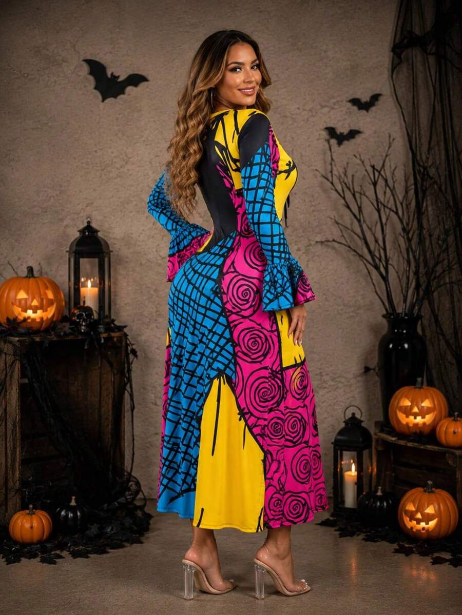 Women Long Dresses - Yellow - View 1